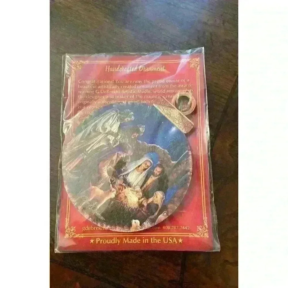 Nativity‎ Scene Handcrafted Ornament
